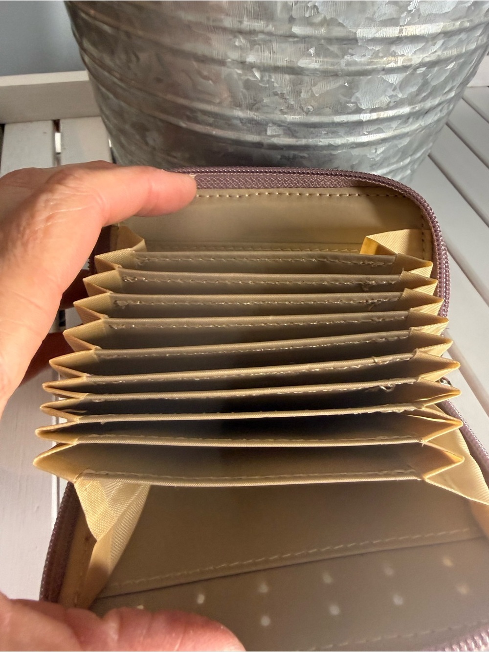 Organizzi RFID-BlockingAccordion Wallet. Dusty Mauve EUC - Picture 6 of 6